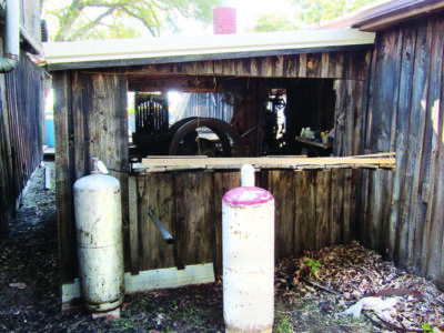 view of the engine room from the outside